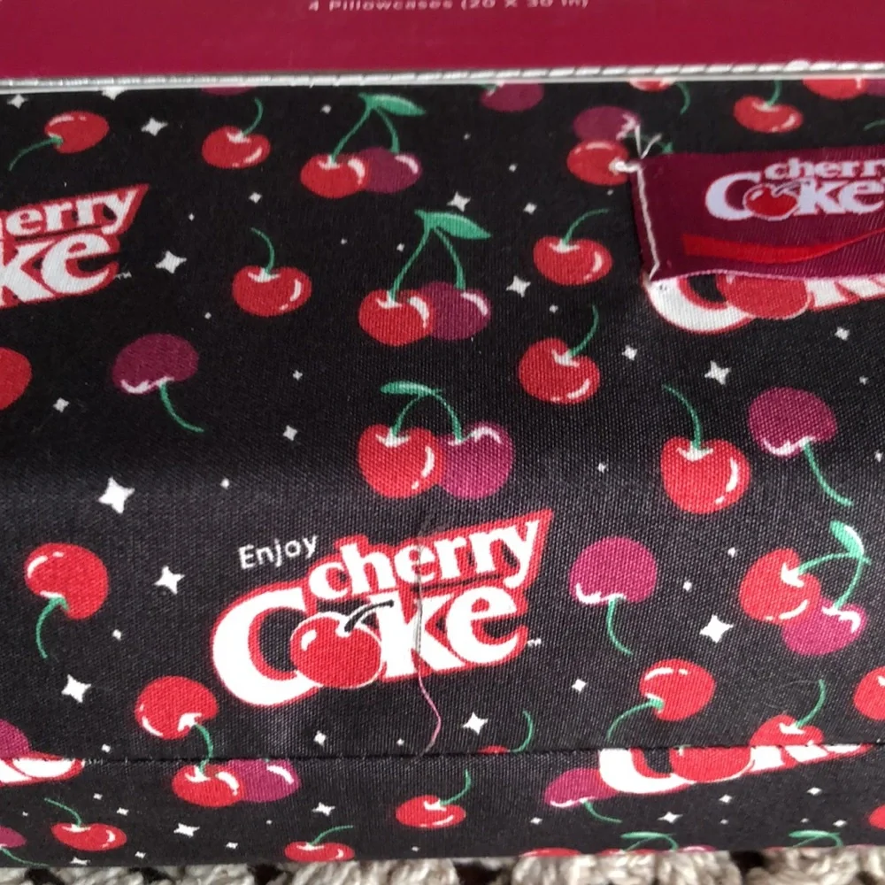 Cherry Coke FULL Sheet Set